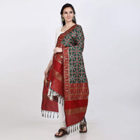 KAPAAHA Women's  Woven Silk Blend Patola Dupatta/Chunni Enough