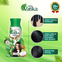 Vatika Enriched Coconut Hair Oil , 450 ml - Clinically Tested to Reduce 50% Hairfall in 4 Weeks