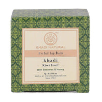 KHADI NATURAL Kiwi Fruit Lip Balm with Beeswax and Honey, 5g