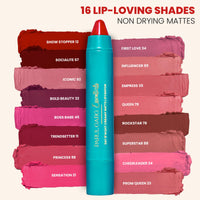 Parul Garg Beauty Creamy Matte Lip Crayon | Soft Matte & Hydrating Formula with Almond Oil & Vitamin E | Rich Pigment & Comfortable Wear | 100% Vegan (Socialite 67)
