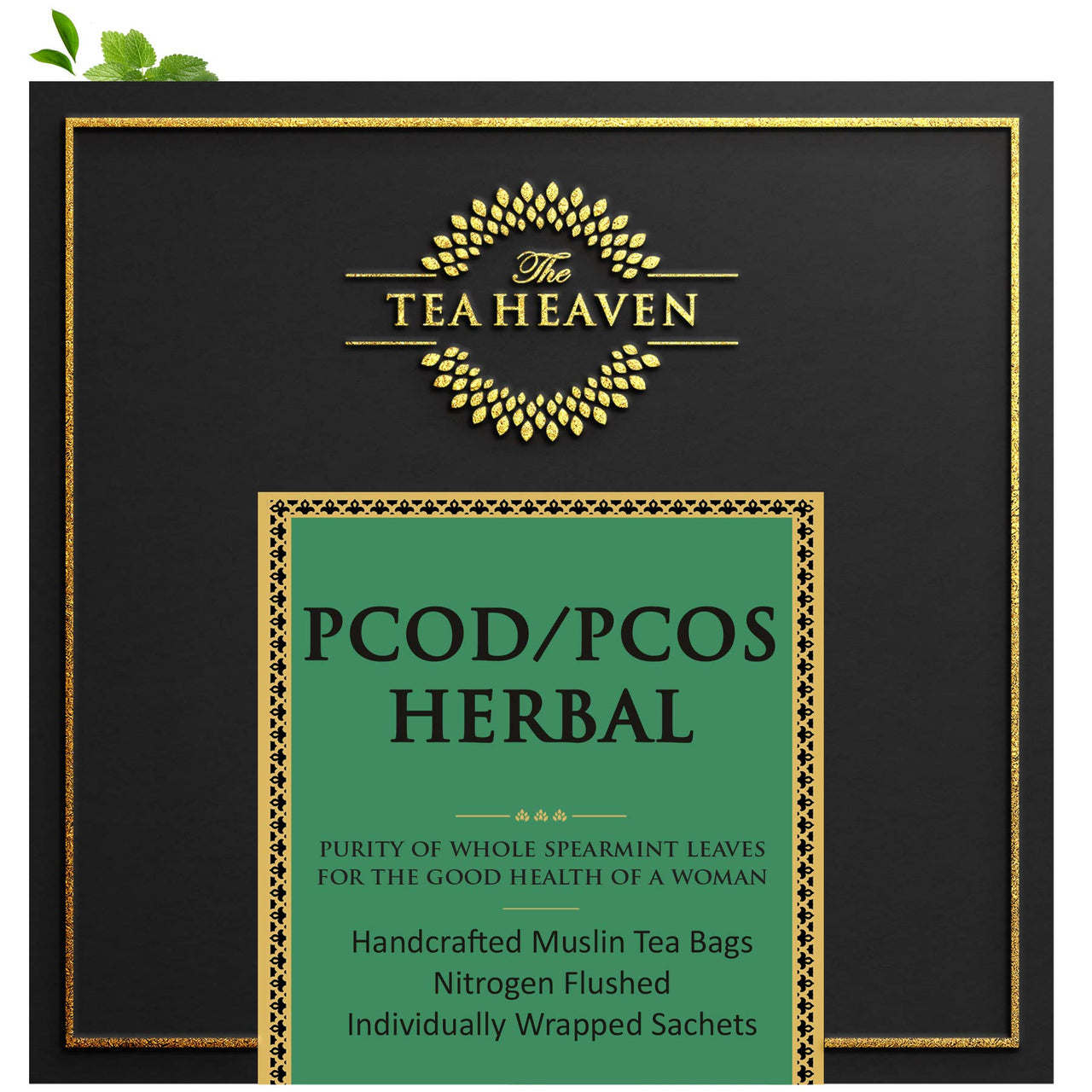 The Tea Heaven | Tea Gift - PCOS/PCOD Relief Herbal Tea-25 Tea Bags- Helps Acne, Unwanted Facial Hair Growth, Hair Loss