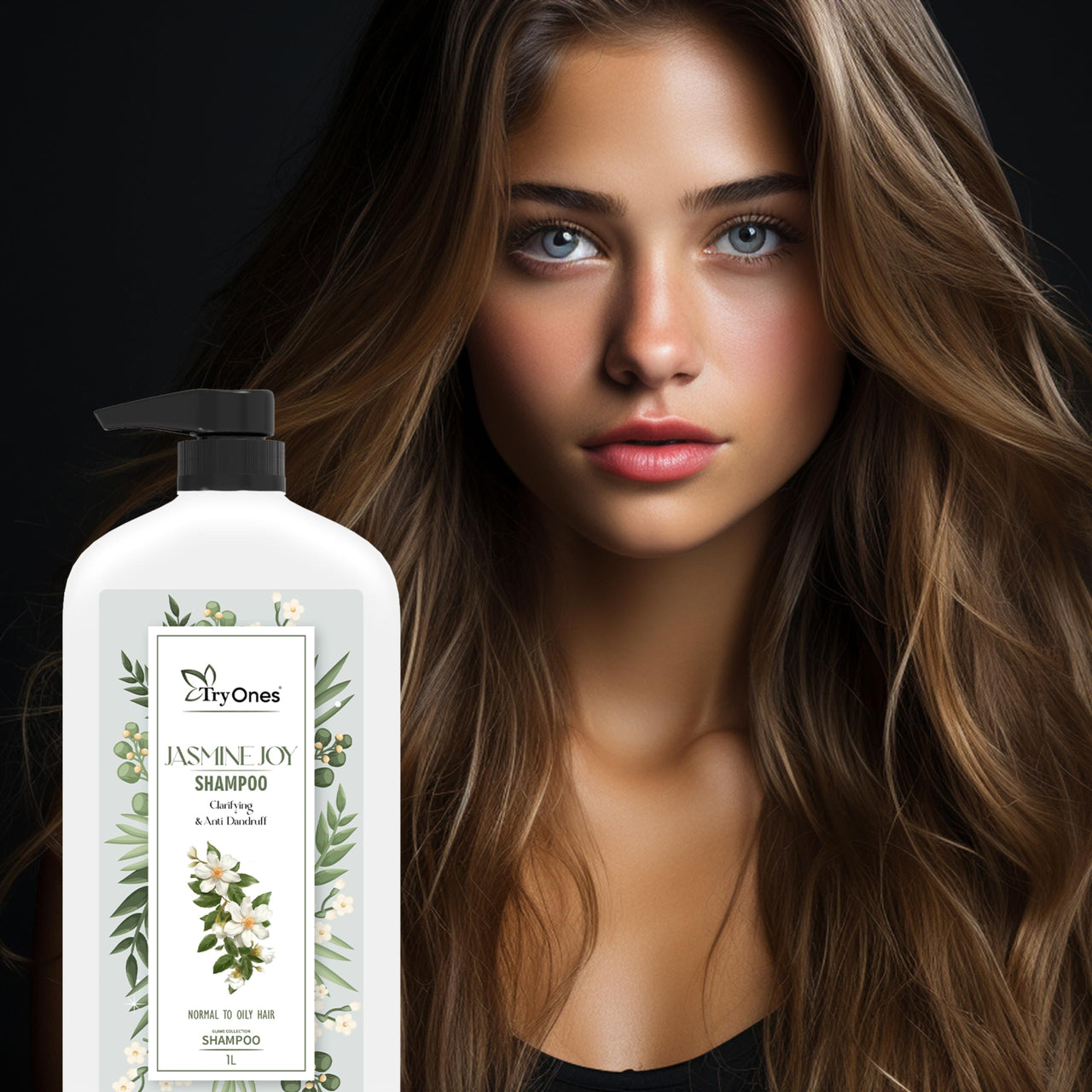 Jasmine Shampoo Clarifying & Anti-Dandruff Shampoo for Deep Cleansing | Calms Irritated Scalp and Nourishes Hair 1000 ml
