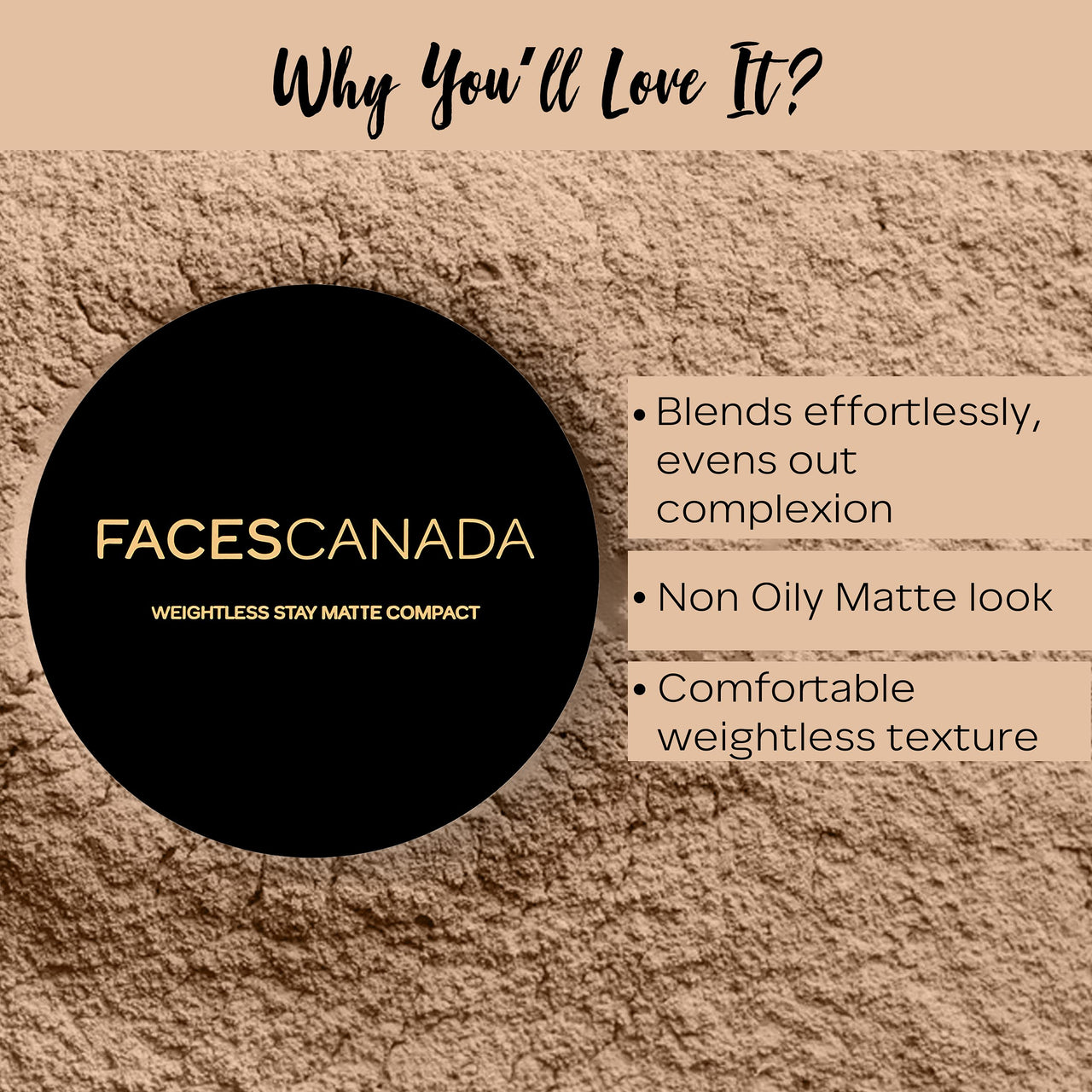 FACES CANADA Dewy Shine Combo - Tinted Moisturizer - Light 01 (18 gm) + Magneteyes Kajal - Black (0.35 gm) + Weightless Stay Matte Compact Powder - Natural 02 (9 gm) | Lightly Tinted BB Cream | Flawless Finish | Waterproof & Smudgeproof