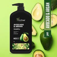 TryOnes Avocado Frizz Control Shampoo | For Curly, Wavy, Frizzy Hair | Reduces Frizz, Retains Moisture, Conditions Strands | 1000 ml