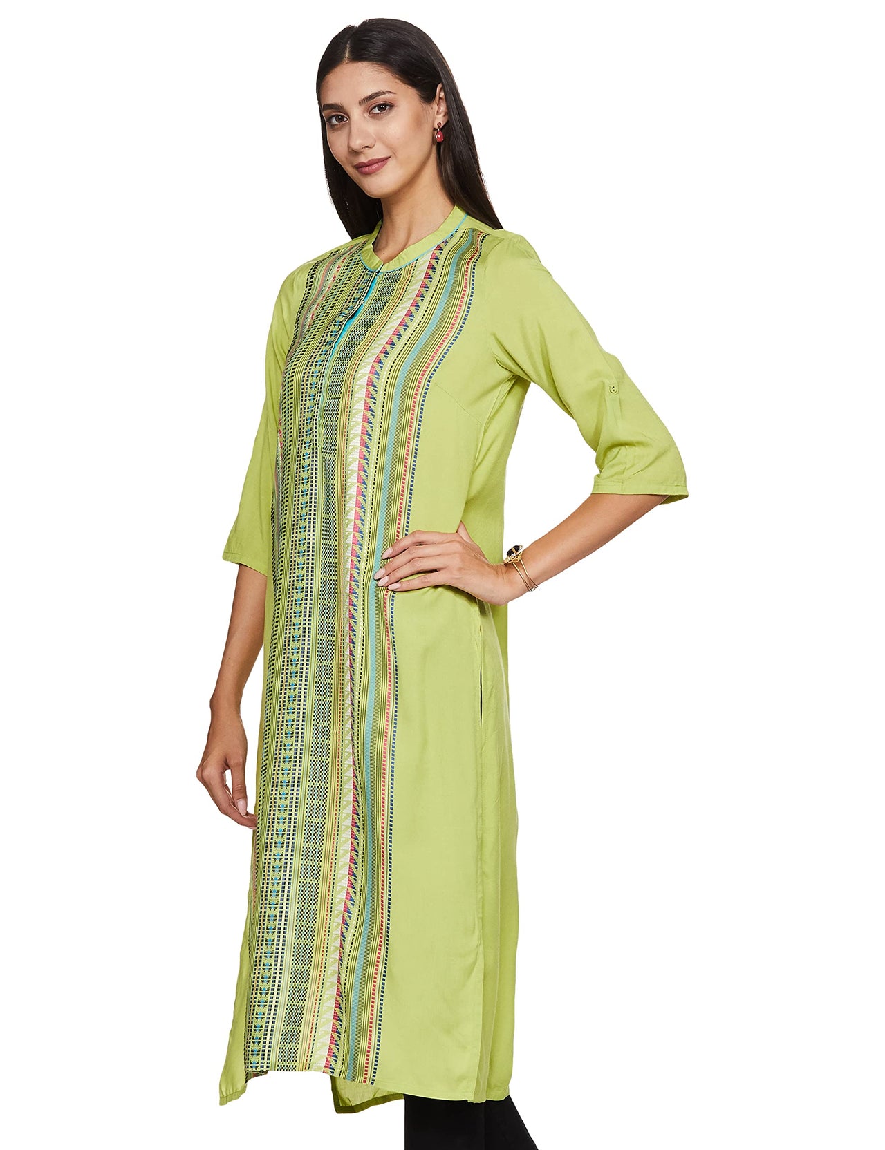 Aurelia Women's  Rayon Straight Kurta