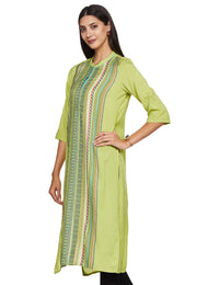 Aurelia Women's  Rayon Straight Kurta
