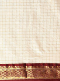 Satrani Women's Poly Silk Woven Saree With Unstitched Blouse Piece