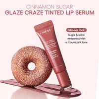 Laneige Glaze Craze Tinted Lip Serum | Plumping, Nourishing Hydration with Polypeptide and Ceramides | Lip Balm for Dry & Chapped Lips |Ultra Glamorous Shiny Lips | Cinnamon Sugar(Mauve Pink)-12g