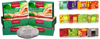 Vaadi Herbals Assorted Luxurious Handmade Herbal Soaps, 75g (Pack of 12) & Vaadi Herbals Elbow Foot Knee Scrub With Almond And Walnut Scrub Soap, 75g (Pack Of 6)