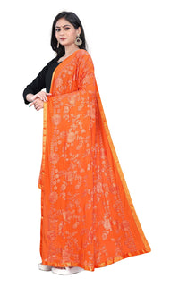 AKSHAR LLC Women's  Embroidered Chiffon Dupatta