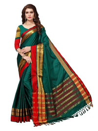 SAREE MALL Women's  Cotton Silk Saree with blouse piece (8AURA8001-parent)