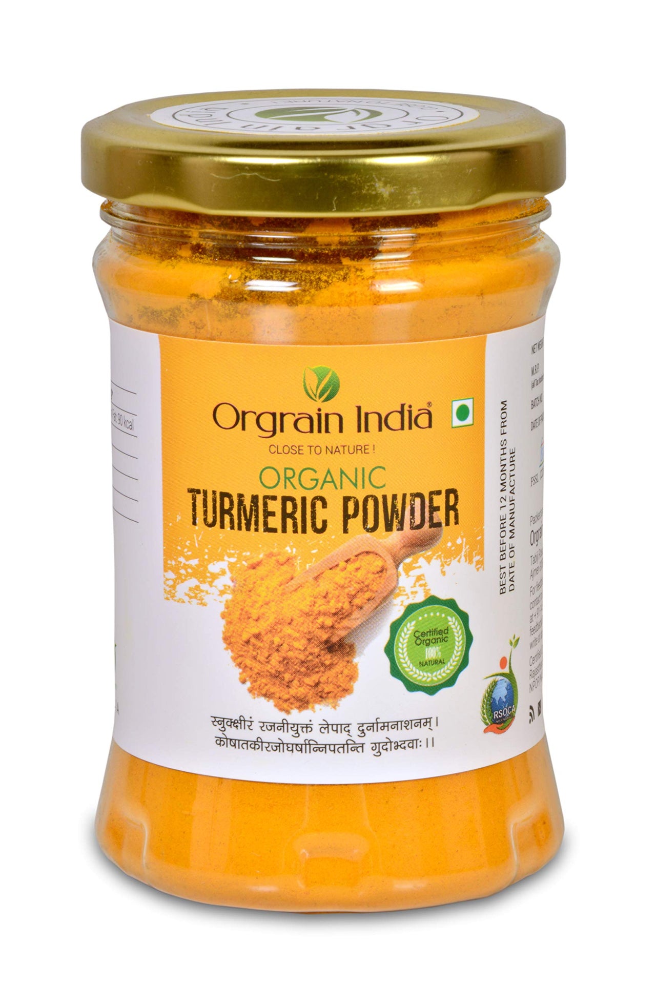 Orgrain India Organic Turmeric Powder 450g (Pack of 3 * 150g) with high Curcumin Content | Immunity Booster | Company-Owned Farmlands | Freshly Ground Haldi Powder | Lab Tested |