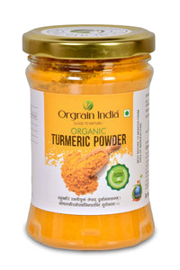 Orgrain India Organic Turmeric Powder 450g (Pack of 3 * 150g) with high Curcumin Content | Immunity Booster | Company-Owned Farmlands | Freshly Ground Haldi Powder | Lab Tested |