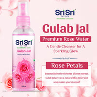 Sri Sri TATTVA shuddhta ka naam Gulab Jal Spray, 100ml (Pack of 4) - Pure Rose Water Mist for Hydrated, Glowing Skin - Premium Toner & Cleanser for Soft, Smooth Skin