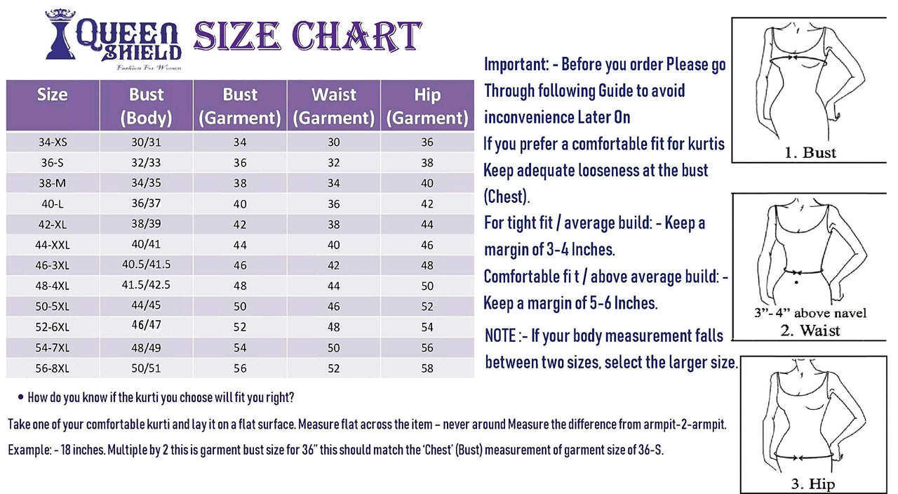 QUEEN SHIELD Women Cotton Kurta XL White