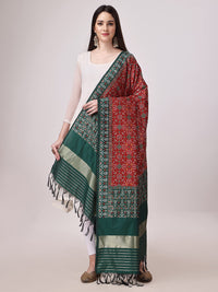 KAPAAHA Women's  Woven Silk Bandhani Patola Dupatta, Width 45 inch, Length 2.5 meter