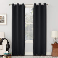 Sun Zero Easton Energy Saving Blackout Grommet Curtain Panel, 40