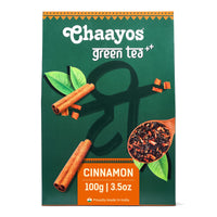 Chaayos Cinnamon Green Tea|Cinnamon Tea|Whole Leaf Loose Tea|Immunity Boosting - 100Gram [50 Cups]|Antioxidant Green Tea|Green Tea