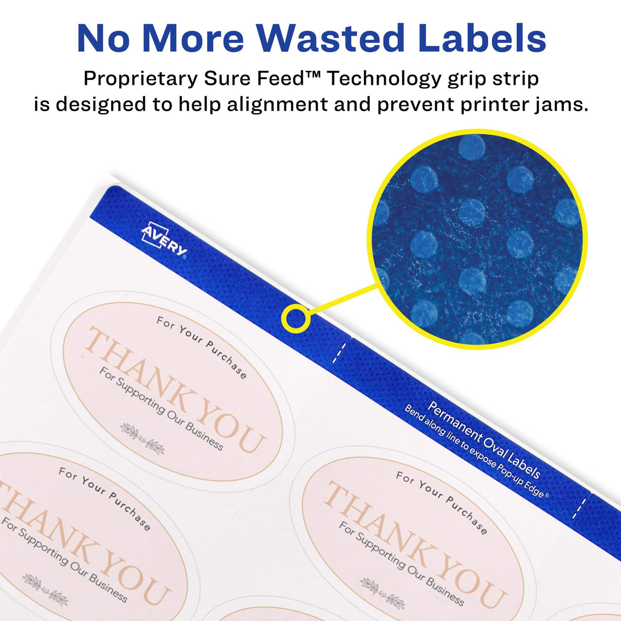 Avery Printable Blank Oval Labels, 1.5" x 2.5", Matte White, 450 Customizable Labels (22564)