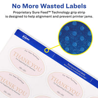 Avery Printable Blank Oval Labels, 1.5