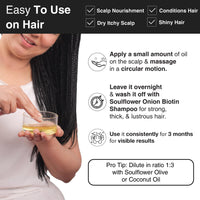 Soulflower Castor Oil for Hair & Skin, Clinically Proven Hair Oil for Hair Growth, Anti Hair Fall, Skin Hydration & Split End Repair | 100% Pure, Ecocert Organic Certified, Natural, 120ml