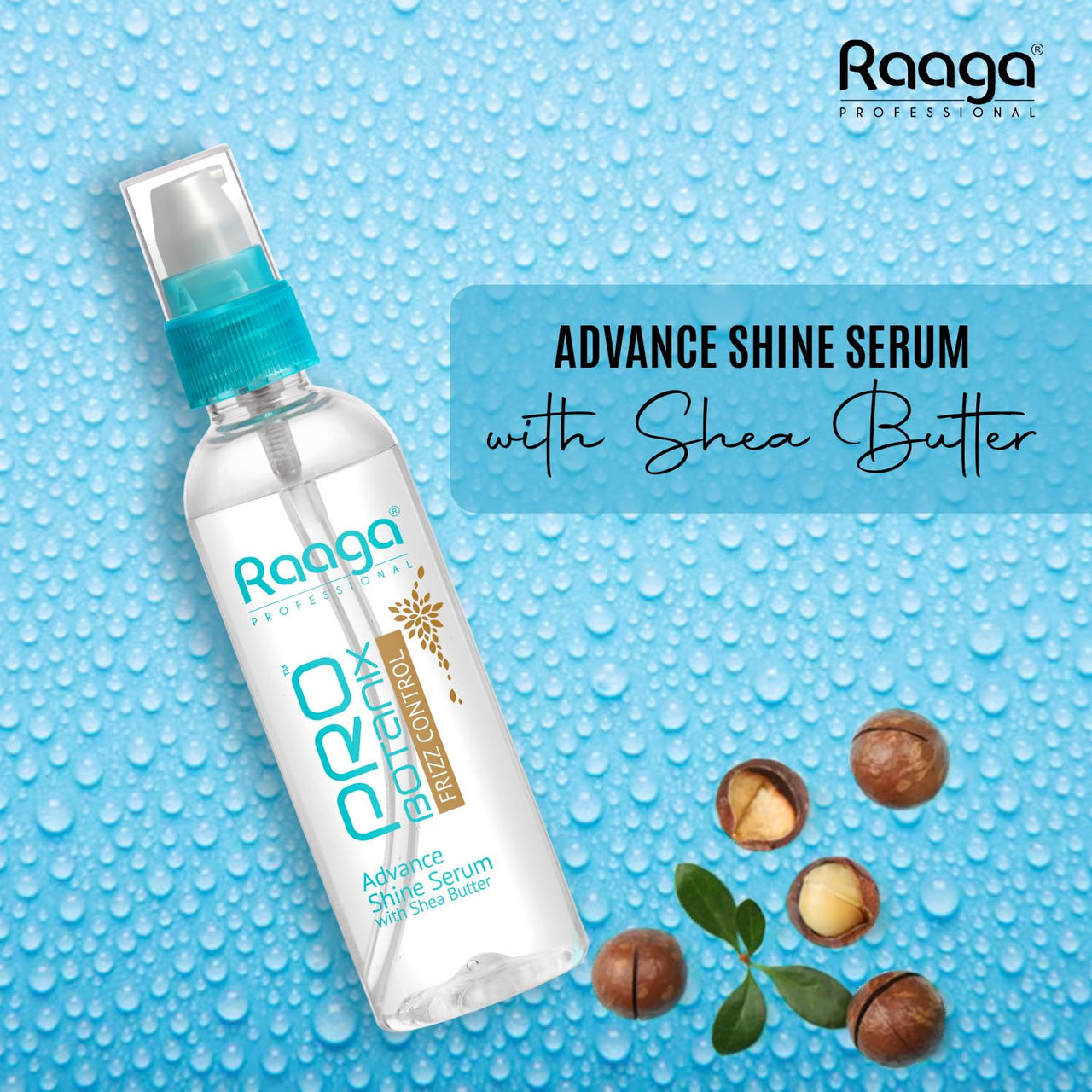 Raaga Professional Probotanix Frizz Control Hair Serum for Hair Smoothing with Shea Butter, Anti Frizz Serum for Hair, 100ml