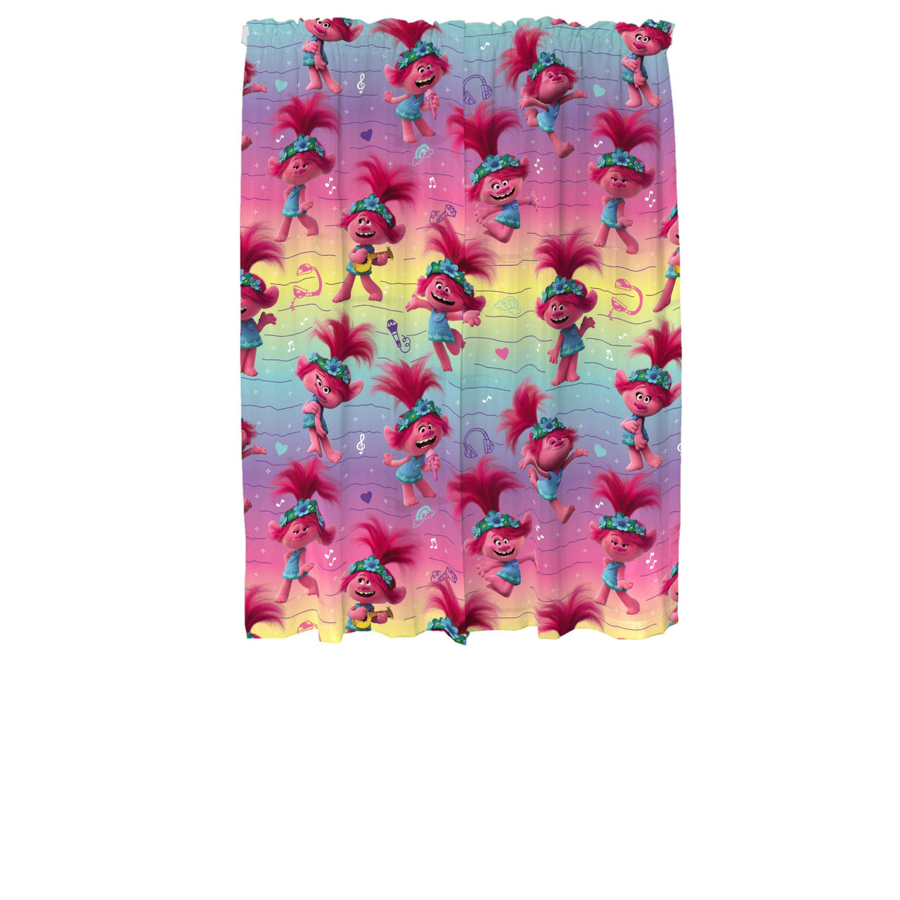 Franco Kids Room Window Curtains Drapes Set, 82 in x 63 in, Trolls World Tour