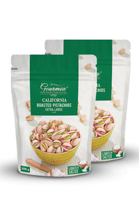 Gourmia California Roasted Extra Large Pistachios Lightly Salted 400g (200g x 2)