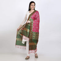 KAPAAHA Women's  Woven Silk Blend Patola Dupatta/Chunni