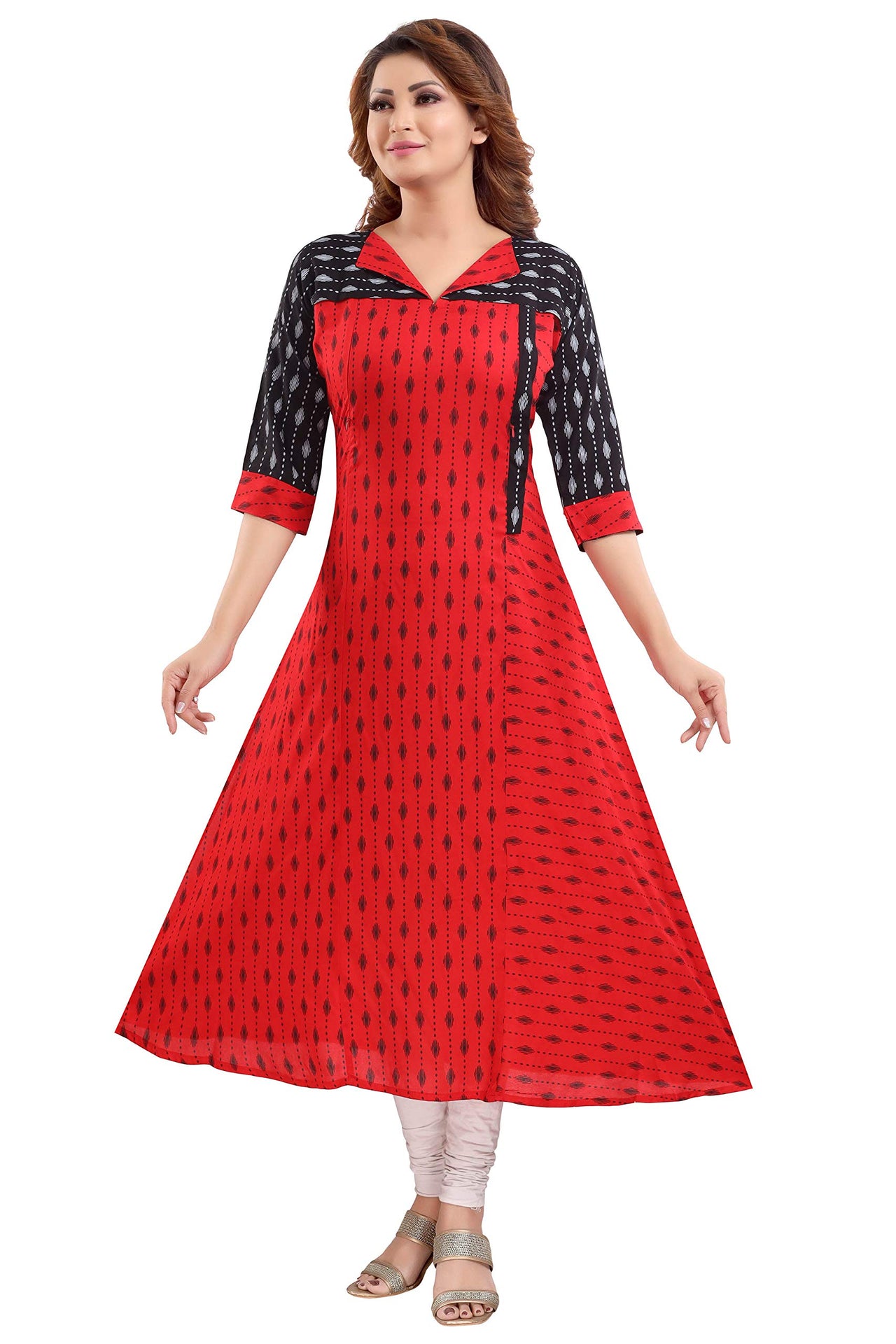 Priscilla RAYON COTTON FEEDING KURTIS FOR WOMEN WITH ZIPPERS