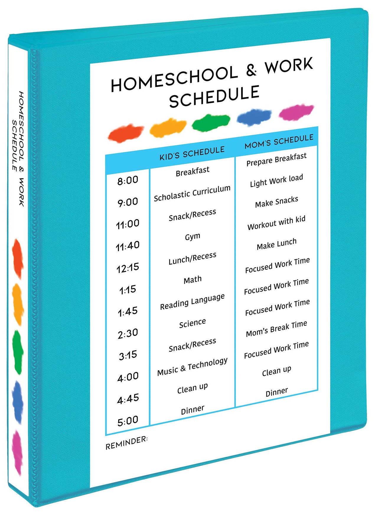 Avery(R) Durable View 3 Ring Binder, 1 Inch Slant Rings, 1 Light Blue Binder (17295) 1" 1 pack