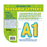 Eureka Seas The Day Letter, Number, Punctuation Mark, and Symbol Classroom Decorations for Teachers, 4