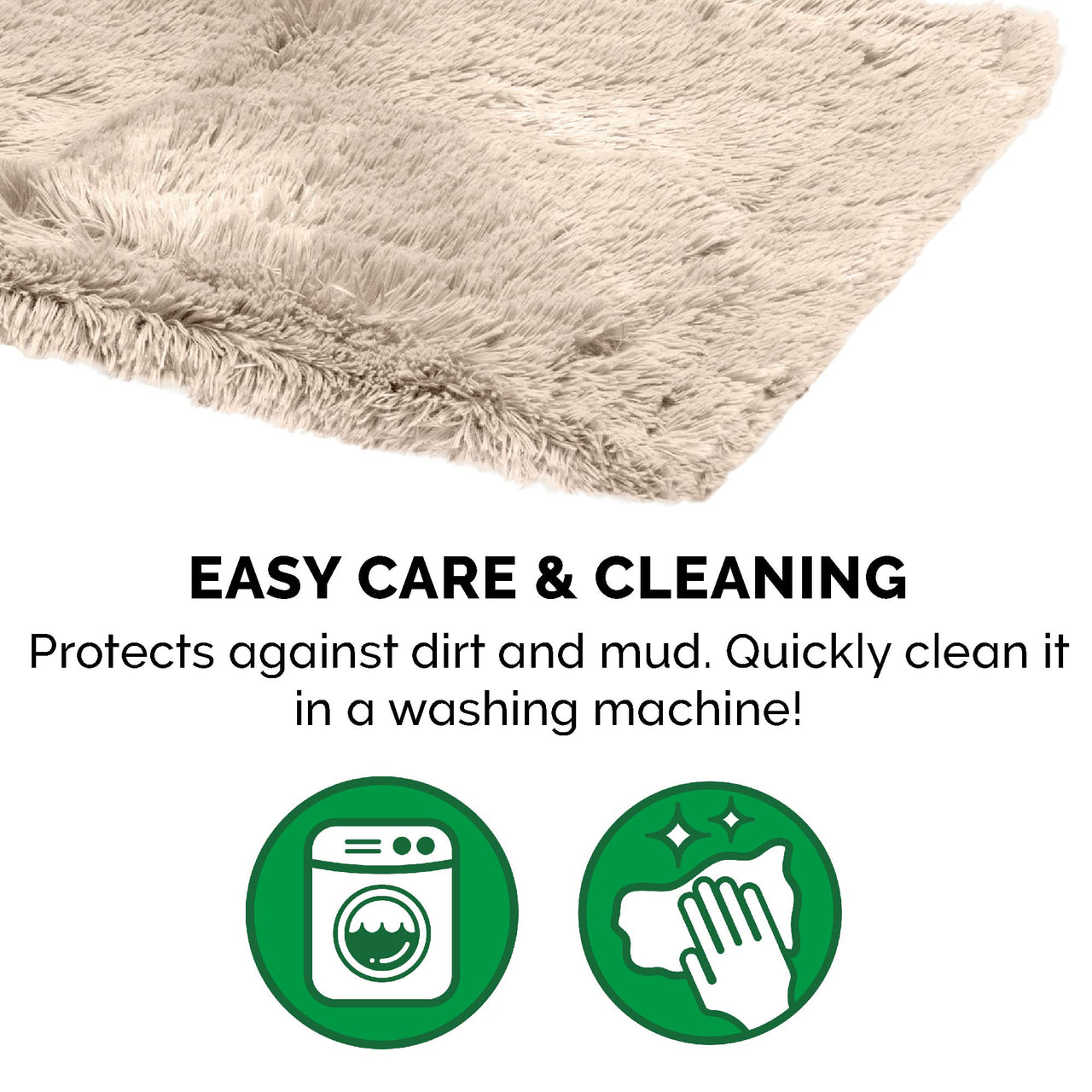 Furhaven Waterproof Throw Blanket for Dogs & Indoor Cats, Washable - Shaggy Plush Calming Long Faux Fur & Velvet Dog Blanket - Taupe, Medium Blanket - Long Faux Fur (Taupe) 40.0"L x 30.0"W x 0.3"Th Waterproof Only