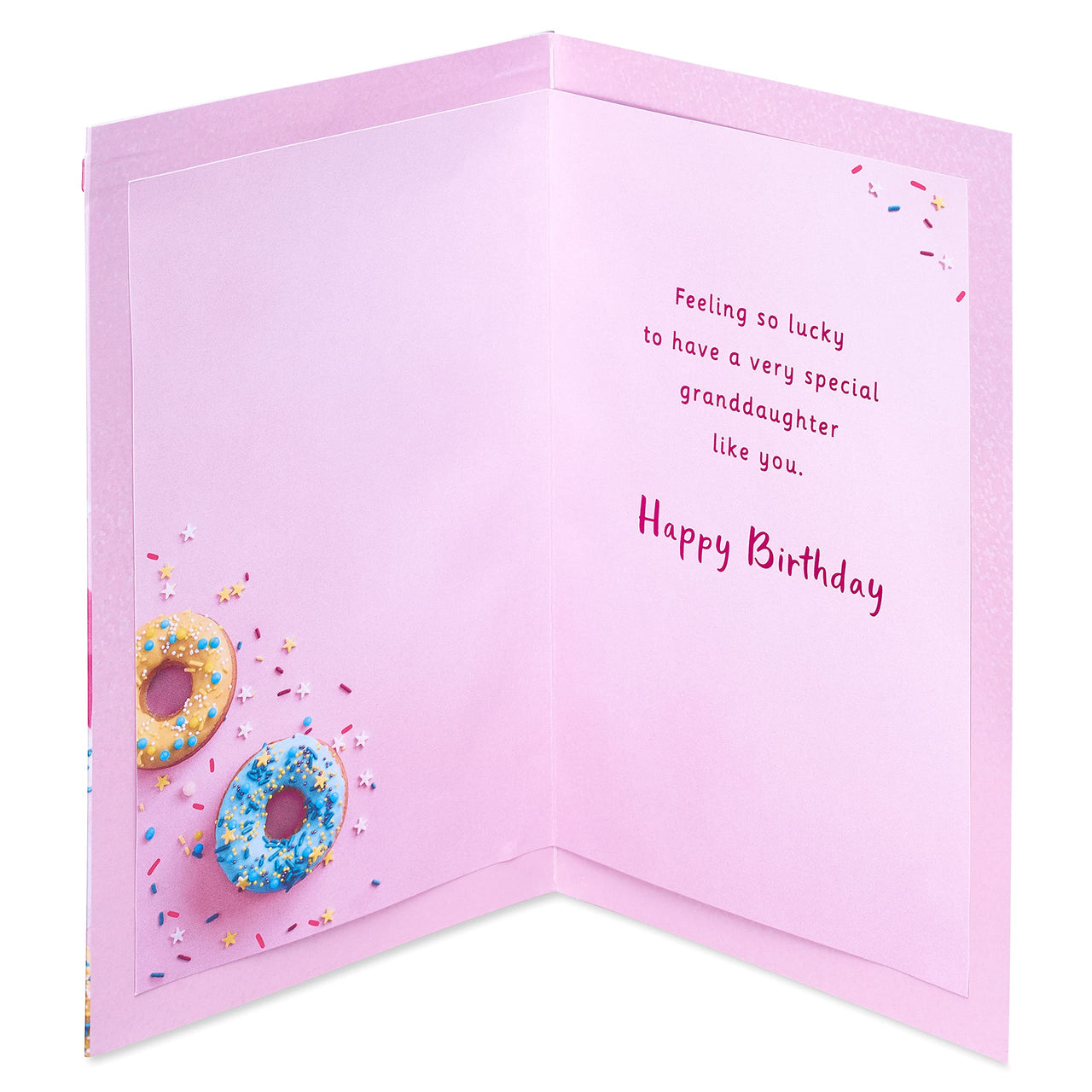 American Greetings Birthday Card for Granddaughter (Feeling So Lucky) Sprinkle Donut Photo