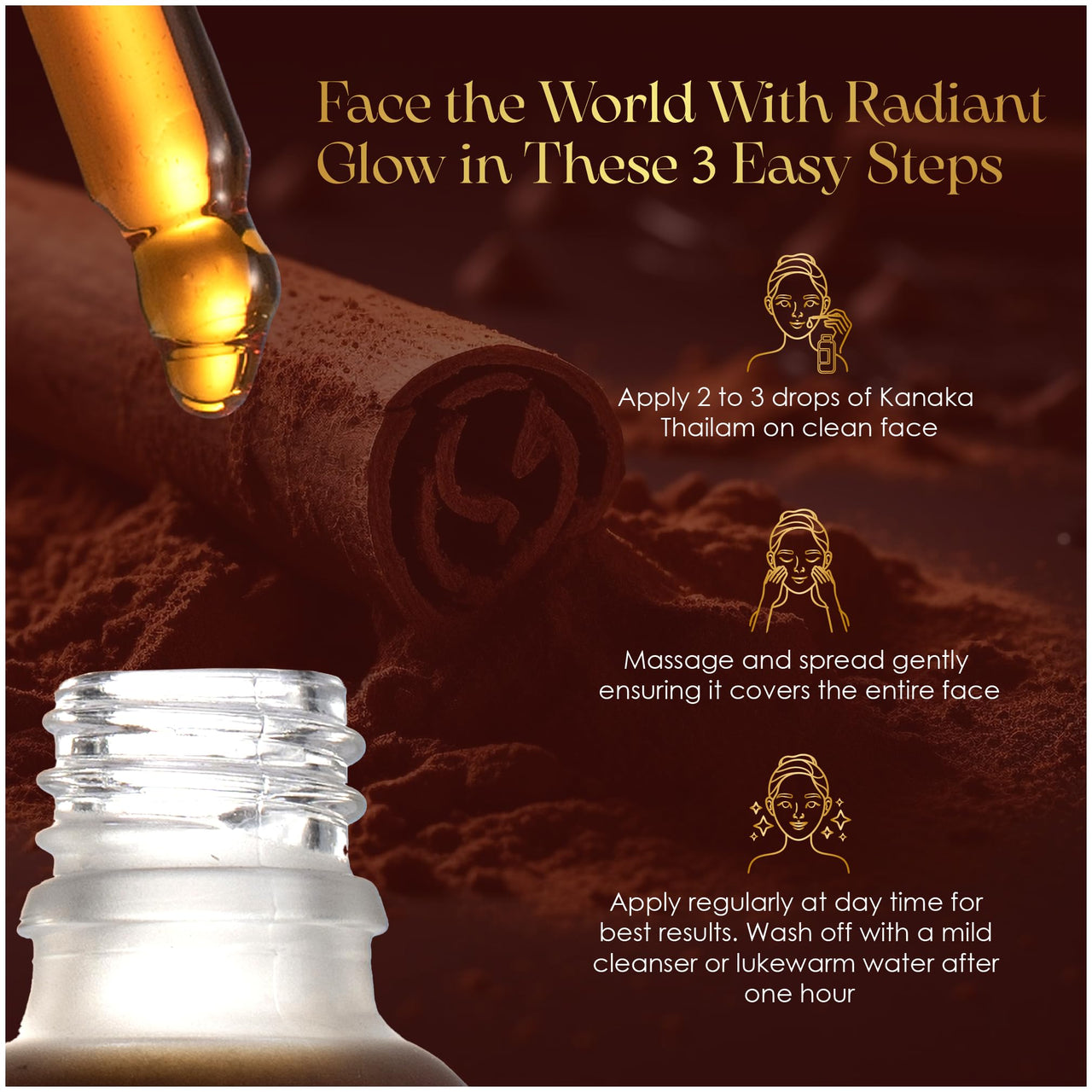 AVP Kanaka Thailam 30ml, Day Serum Helps reduce Pigmentations, Sun-Tan, UV Protection For Men and Women Infused with Beauty Berry and Sandalwood, Ayurvedic Herbal Face Oil,