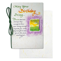 Blue Mountain Arts Birthday Card—Birthday Wishes for a Friend, Family Member, or Someone Special in Your Life (May Your Birthday Bring…) green yellow purple