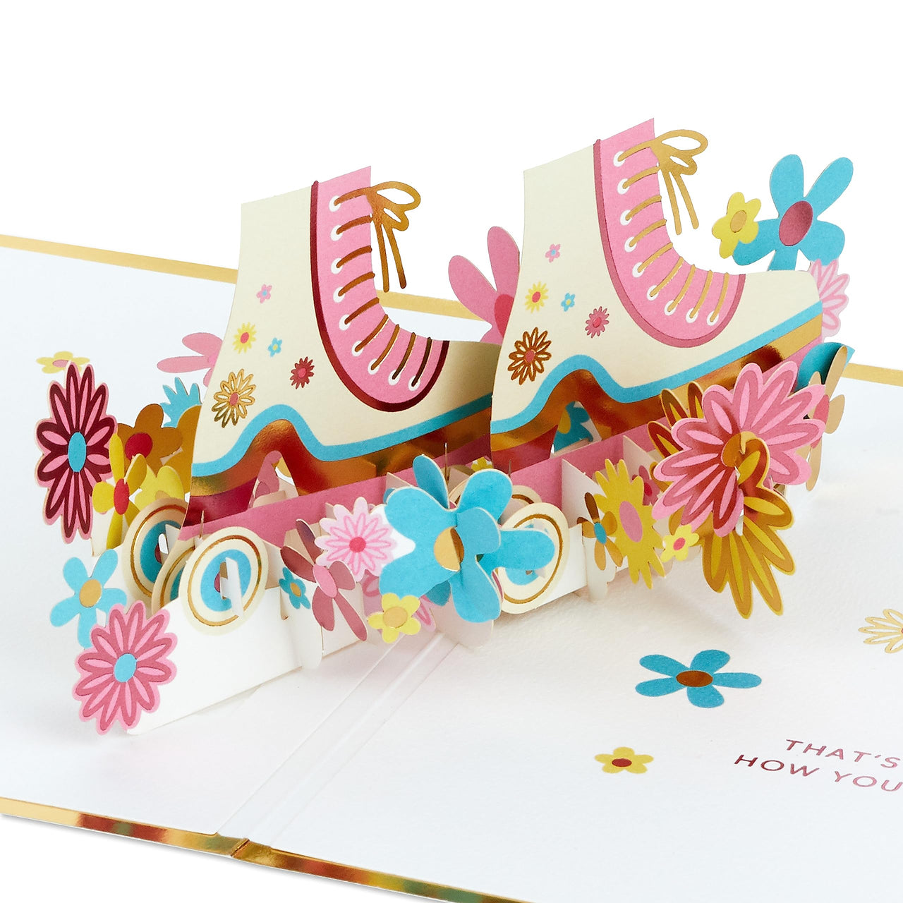 Hallmark Signature Paper Wonder Pop Up Birthday Card or Friendship Card (Roller Skates) Roller Skates