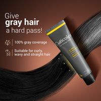 Cuticolor Permanent Hair Color Cream| Dr prescribed| Eco Mechanism for Preserving Scalp Health| No Ammonia| No PPD| Enriched with Portulaca & Boseivela Extracts - Black (120g) | Pack Of 2