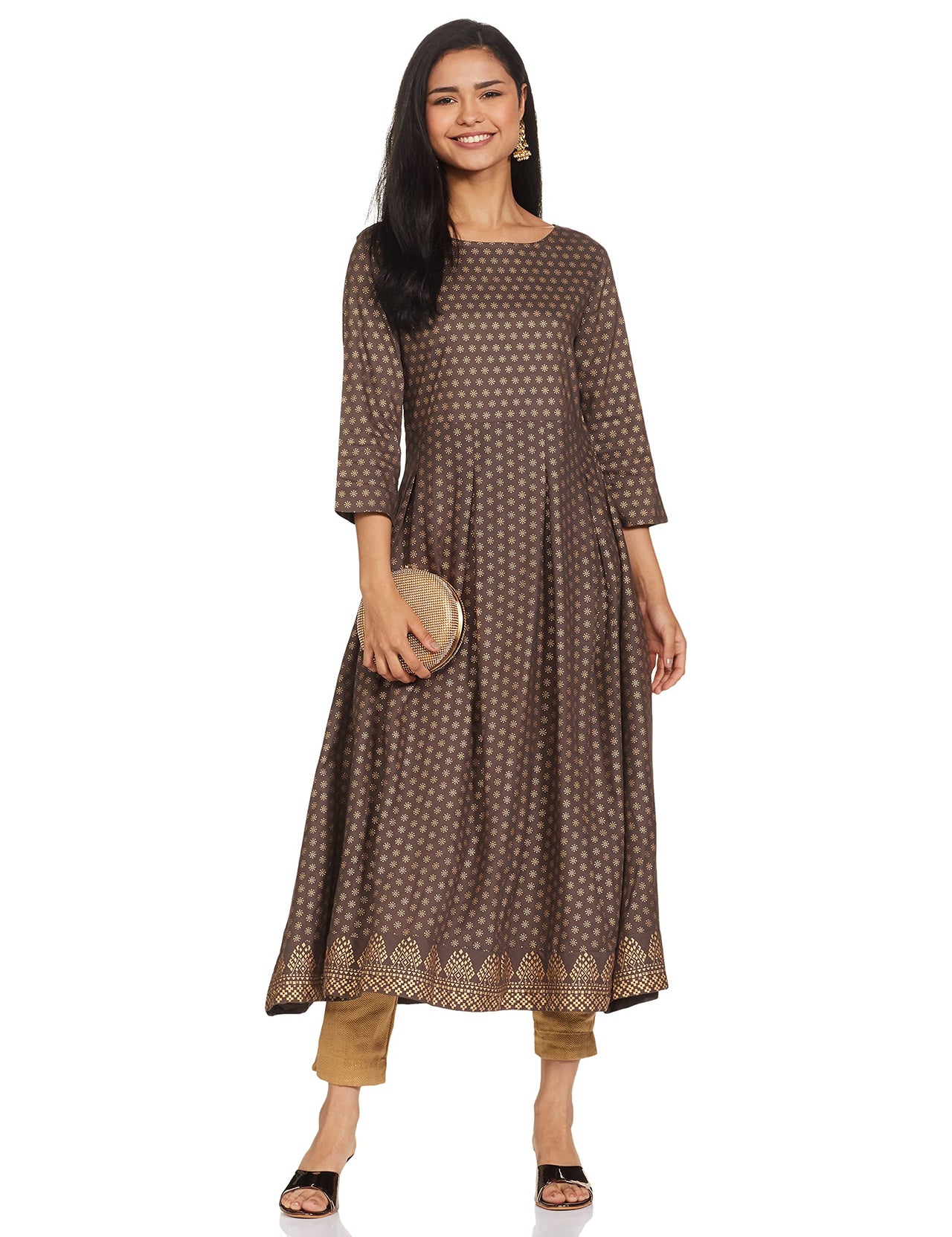 Amazon Brand - Tavasya Women Rayon Festive Kurti