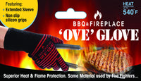 Ove Glove BBQ Superior Heat & Flame Protection- Extended Wrist for Additional Safety- Outdoor Cooking, Grilling, Barbeque Ove Glove, Pack of 1, Bbq
