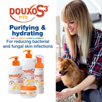 Douxo S3 PYO Mousse 5.1 oz (150 mL), Used for Dogs and Cats with Skin Conditions