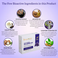 Imperiale Botanique Absolute Nourishing Handmade Lavender Soap for Women & Men | 125 GM | Luxurious Handcrafted Bath Soap | Ashwagandha, Shea Butter, Silk Protein & Lavender Oil | Scented Soap For Smooth, Soft & Radiant Skin