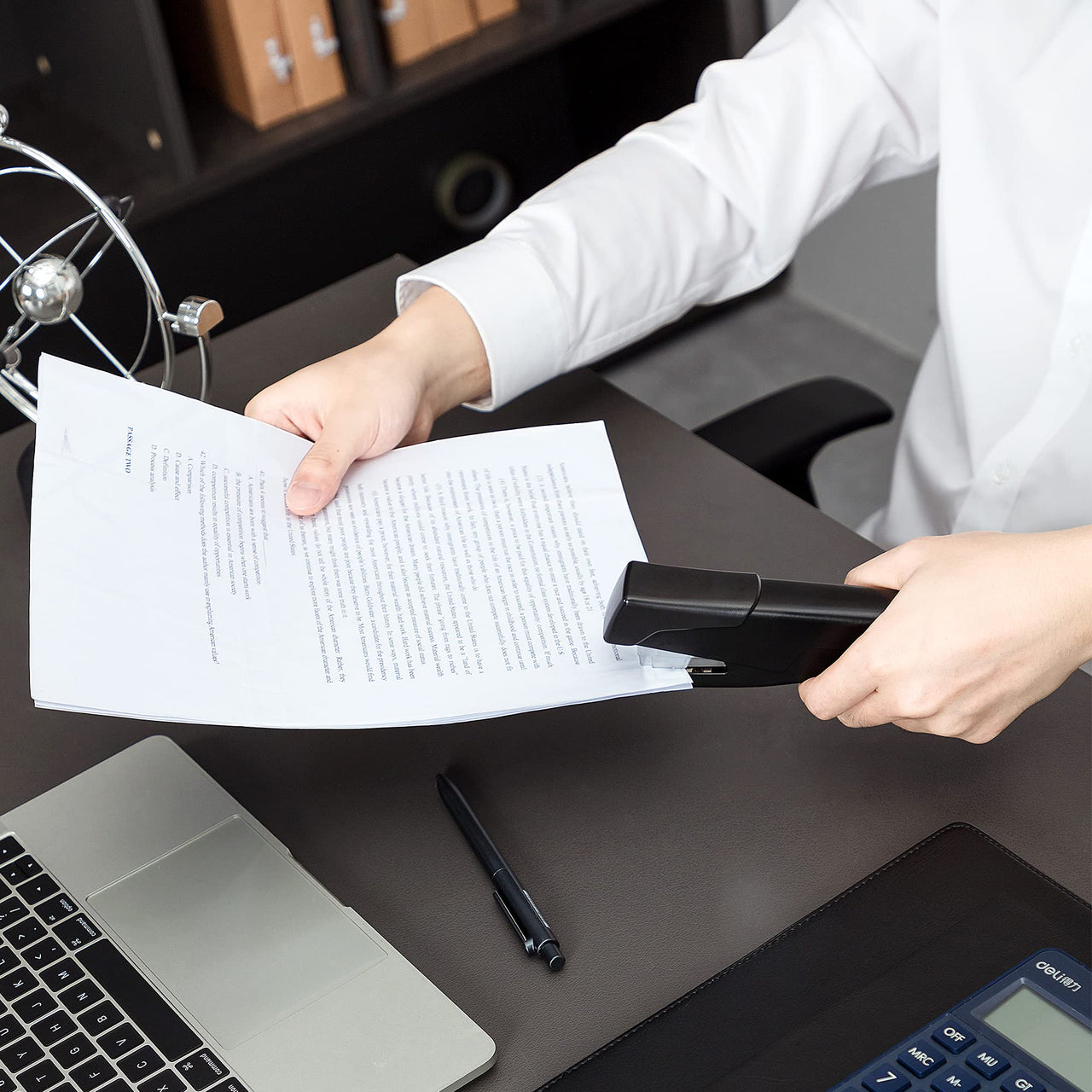 Basics Effortless Hand Held Plier Stapler, 25 Sheet Capacity, Black