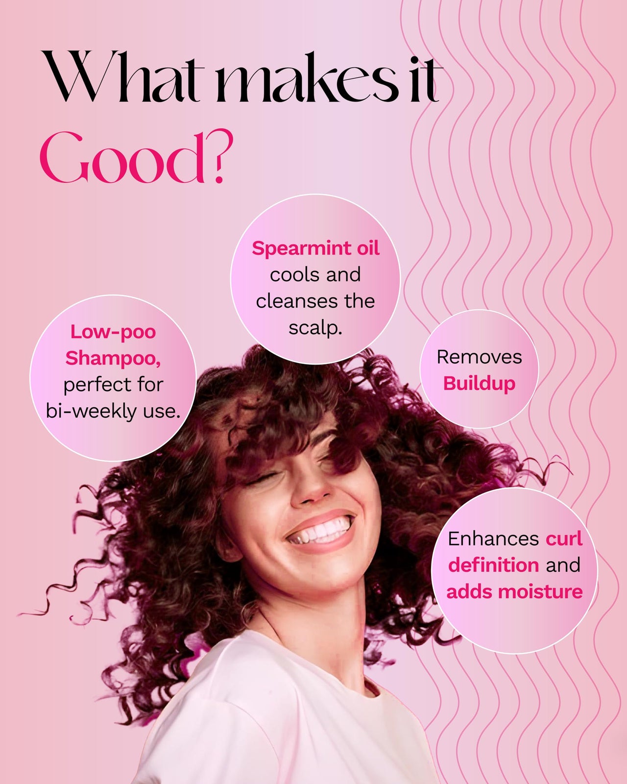 SugarBoo Curls Cleansing Shampoo (100ml) for Dry, Frizzy, Wavy, Curly Hair. Vegan & CG Friendly. No Parabens, Sulphates & Other Nasties