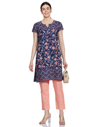 Aurelia Women Cotton Blend Kurta & Palazzo