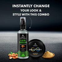 Urbangabru Combo Hair Styling Kit - Clay Hair Wax (100 gm) and Hair Serum Pre-Styler (100 ml) (Hair Wax + Hair Serum)