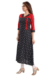 Priscilla RAYON COTTON FEEDING KURTIS FOR WOMEN WITH ZIPPERS