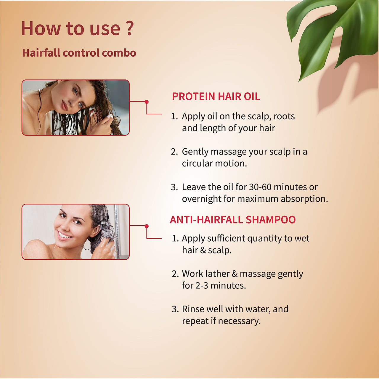 Ayouthveda Anti-hairfall Shampoo 200ml & Protein Hair Oil 100ml Combo Pack for Healthy Hair Growth & Deep Nourishment | Fights Dandruff Control Hair Breakage & Hair Fall | Blend of Essential Oil & Herbal Extracts