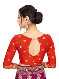 SATYAM WEAVES Women's  Banarasi Cotton Silk Saree With Blouse Piece