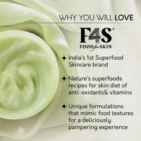 F4S FoodforSkin Body Butter For Skin, Deep Pore Hydration Yoghurt | Superfoods Avocado & Peach Moisturizer |Probiotic Ingredients |Winter Hydration, Skin Repair, Anti-ageing & Glow |All Skin-200 ml